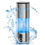 6000PPB Hydrogen Water Bottle, 2 Modes Rechargeable Portable Hydrogen Water Bottle Generator, Ion Water Bottle with LED Display, Water Ionizer Machine Suitable for Office, Travel and Daily Drinking