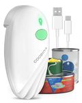 COOBIIYA Powerful Electric Can Opener, Rechargeable Can Opener Cordless for Seniors for Kitchen- Automatic Stop One Touch Can Electric Opener with Smooth Edge (White)