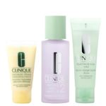 Clinique - System in 3 Stages Intro Kit 2 - Liquid Facial Soap + Clarifying Lotion + Dramatically Different Moisturizing Gel BOXED GIFT SET for Normal to Dry Skin