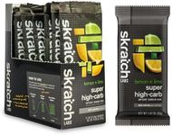 Skratch Labs Super High-Carb Drink Mix Packets - Carbohydrate Powder - Cluster Dextrin + Electrolytes - Endurance Energy- Energy Gel Alternative - Lemon + Lime - 8 Single Serving Packets - Non-GMO