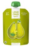 Love Child Organics Simple Firsts Pears Puree, 128 ml, 12 Pack