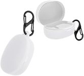 kwmobile Case Compatible with Anker Soundcore Life P2 mini Case - Silicone Cover Holder for Earbuds - White