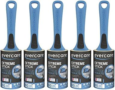 Evercare All Purpose Lint Brush, Value Pack - 5 Rollers (300 Sheets Total), Blue