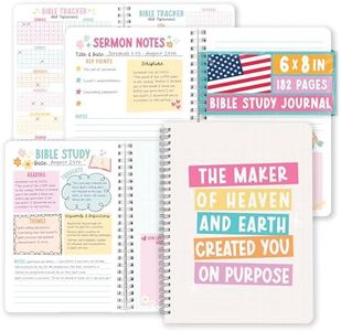 Hadley Designs Guided Bible Study Journal For Women - Bible Journal For Men, Church Notes Notebook, Church Notebook For Taking Notes, Christian Gifts For Men, Doodle Faith Planner