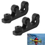 2pcs Kayak Paddle Holders, Universal Kayak Paddle Holder Clip Convenient Bracket to Secure Paddling Kayak Track Mount Accessories for Fishing Kayaking Canoe Boat