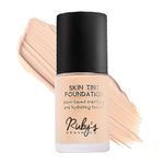 Ruby's Organics Liquid Foundation for Face Makeup, Waterproof, Full Coverage Blendable, Long Lasting, Matte Finish and Poreless, Normal to Oily Skin, Vegan, Paraben and Silicon-Free, Shade L 01, 30 ml