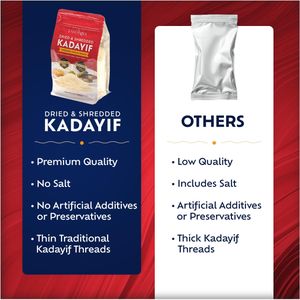 Eastanbul Dried Kataifi Dough 170g – Shredded Pastry for Desserts