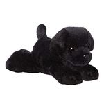 Aurora, 31295, Mini Flopsies Blackie Black Labrador Dog, 8in, Soft Toy, 8"