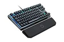 Cooler Master MasterKeys MK730 Mechanical Gaming Keyboard - RGB Floating Switches, Brushed-Aluminium Plate, Magnetic Wrist Rest - TKL UK Layout, Cherry MX Red