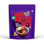 Yogabar 26g High Protein Oats 1kg , Dark Chocolate - Breakfast Cereal with Wholegrains, 26% Protein & No added sugar - Oats High Protein for Gym - Premium Protein Blend with Whey Protein Powder - with Goodness of Chia, Sunflower & Pumpkin Seeds & Probiotics for Absorption