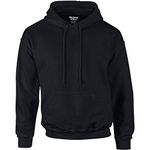 Gildan Mens DryBlend Hooded Sweatshirt, S, Black