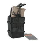 EXCELLENT ELITE SPANKER Tactical Molle Single/Double Open-Top Mag Pouch for M4 M14 M16 AR15 G36 Magazine(Black)