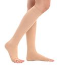 Crony Class 1 Cotton Medical Compression Stockings for Varicose Veins | Compression Socks for Women & Men | Varicose Vein Stockings | Vericose Socks for Women | Class 1 Knee Length - Large