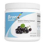 BRONX Black Cherry Extract | 300 Capsules | Source of Antioxidants | Bulk Supplement