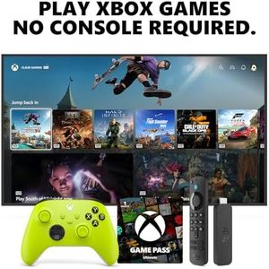 Xbox Core Wireless Controller Electric Volt + Fire TV Stick 4K (2023) Game Pass Ultimate 1 Month - Gaming Bundle Series X|S, PC, Mobile