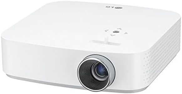 LG PF50KA 100” Portable Full HD (1920 x 1080) LED Smart TV Home Theater CineBeam Projector with Built-in Battery (2.5 hours) - White