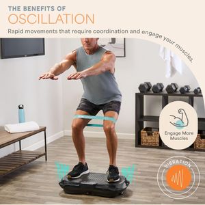 LifePro Vibration Plate – Whole Body Exercise Machine, Black