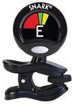 Snark SN5X Clip-On Guitar, Bass & Violin Tuner - Black | Fast & Accurate Chromatic Tuning, 360° Rotating Display | Battery Included