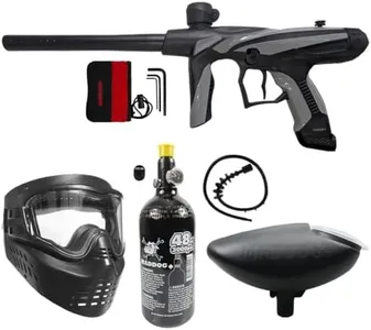 Maddog Tippmann Vantage Paintball Gun Marker and Accessory Starter Package [HPA] | Bronze Kit - Marker, 48ci/3000psi Compressed Air Tank, Mask, Hopper