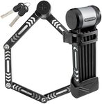 Kryptonite Kryptolok 685 Folding Bike Lock, Compact Lightweight High Security Anti-Theft Foldable Bicycle Lock with 2 Keys and Mount for E-Bikes Scooter Road Mountain Bikes, 85cm (33 in),Black