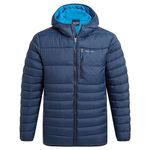Craghoppers Mens Compresslite Viii Hooded Padded Lightweight Coat, Blue Navy/Hawai, XL EU