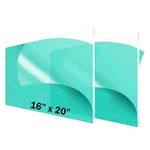 CALPALMY (2 Pack) 1/4" Thick Clear Acrylic Sheets - 16 x 20 Pre-Cut Plexiglass Sheets for Craft Projects, Signs, Display Cases, Sneeze Guard, and More - Cut with Engraver, Power Saw or Hand Tools