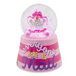 Disney Alice in Wonderland Cheshire Cat Mini Light-Up Snow Globe | 3 Inches Tall