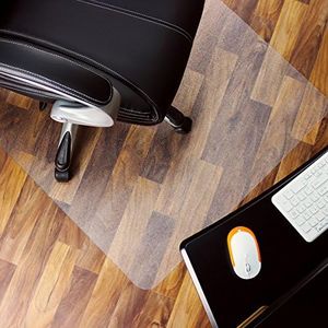 Marvelux Heavy Duty Polycarbonate Office Chair Mat for Hardwood Floors 48" x 60" | Transparent Hard Floor Protector, Rectangular | Multiple Sizes