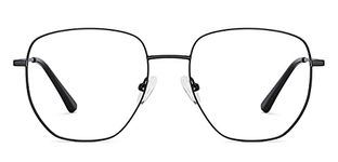 Vincent Chase By Lenskart | Zero Power Blue Cut & Antiglare Computer Eyeglasses | Black Square For Men & Women | Medium | VC E13789