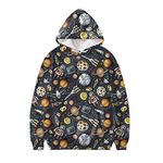 WELLFLYHOM Funny Space Galaxy Hoodies Women Cropped Crewneck Long Sleeve Hooded Sportswear Stretch Lightweight Drawstring Sweatshirts Fall Thin Sportwear 3XL