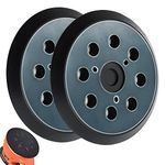 2 Pack 5 Inch Replacement Pad for Makita Sander 743081-8, 743051-7, Fits Makita BO5010, Porter Cable 390K 382 343/VS, Ryobi RS290