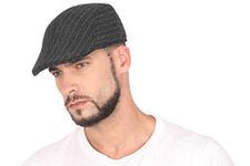 FabSeasons Striped Polyester Golf Cap Grey