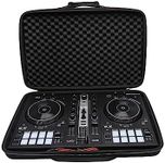 XANAD Black Case for Pioneer DJ DDJ-FLX4 2-deck or Hercules DJControl Inpulse 300 MK2 DJ Controller - Protective Carrying Storage Bag