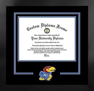 Campus Images NCAA Kansas Jayhawks Unisex Spirit Diploma Manhattan Black Frame with Bonus Campus Images Lithograph, Black, One Size