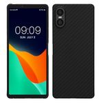 kalibri Aramid Fiber Case Compatible with Sony Xperia 10 VI - Case Super Slim Strong Protective Phone Cover - Black Matte