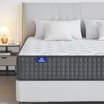 SuiLong 3FT Single Memory Foam Mattress, 8 Inch Pocket Spring Hybrid Mattress Bed in a Box, Value Mattress with Breathable Soft Fabric, Medium Feel (3ft by 6ft3, 90 x 190 x 20cm)