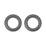 Rebower Speaker Foam Edge Surround Rings Rubber Perforated Subwoofer Rings Replacement Parts [for Repair or DIY Speaker Decoration] - 4.5inch / Black / 2Pack