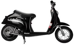 Razor Pocket Mod Vapor 24 Volts Electric Retro Scooter High Torque Chain Driven Motor and Spoked with Pneumatic Tires for 13 Years Old and Up, Black