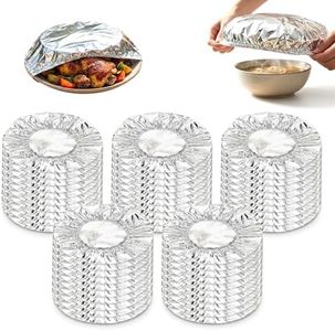 Aluminum Foil Covers for Food, 2026 New Foil Heat Retaining Covers, Durable Aluminum Foil Insulation Cover for Kitchen Use, Food Insulation Cover for Picnic and Outdoor Dining (50 PCS)