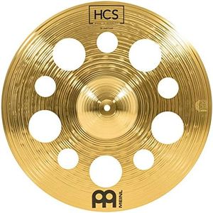 Meinl Cymbals HCS 18” Trash Crash Cymbal with Holes for Drum Set — Made in Germany — Traditional Medium Brass, 2-Year Warranty (HCS18TRC)