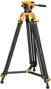 SmallRig AD-01 73''/186cm Heavy-Duty Fluid Head Tripod Bumblebee Edition, 8kg/17.6lb Load Capacity, +90° to -60° Tilt Range, Quick Release Plate for MFT for DJI