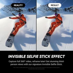 Insta360 X5 8K 360 Action Camera – Triple AI, Replaceable Lenses, Carry Case
