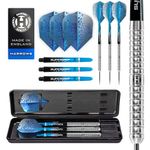 Harrows Pulse Darts, 90% Tungsten Steel Tip Darts Set, Includes Recessed Curve Grip, Aqua Supergrip Fusion Shafts, Prime Flights & Travel Case, Available in a Range of Weights (21-26g)