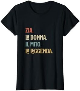 Zia La Donna Mito Leggenda Divertente Personalizzato Maglietta