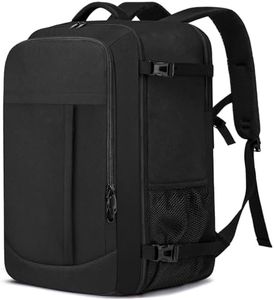 LIGSAN Bagage Cabine 55x40x20cm Grande Sac a Dos Voyage Cabine Avion 44L Femme Homme Bagage à Main Sac a Dos Cabine Valise Sac à Dos pour Ordinateur Portable 18.4Pouces, Noir