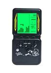HLF Retro brick game console large screen with green backlight built-in 23 multi-mode block games classic nostalgia speed and difficulty adjustable powered by 2 AA batteries (Black)