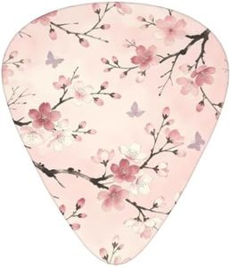 EUPRE Cherry Butterfly 12 Pack Guitar Picks Light Pick Triangle Pick