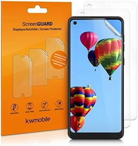 kwmobile Screen Protectors Compatible with Samsung Galaxy A21s Screen Protector - 3x Ultra-Clear Transparent Phone Films