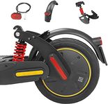 VOLOHAS Flycoo2 Rear Suspension Kit Include Rear Shock Absorber + Fender + LED Tail Light for Segway Ninebot Max G30 and Max G30LP Electric Scooter (Red)