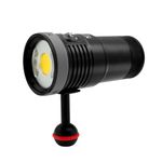Nitescuba Scuba Diving Light Underwater Video Light 6000 Lumen Waterproof Flashlight for 100m/330ft CRI=90 Underwater Photography,which Connected to Filters or Optical Snoot